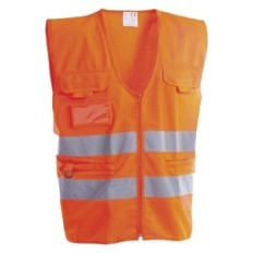 GILET ALTA VISIBILITA MULTITASCHE ROAD L