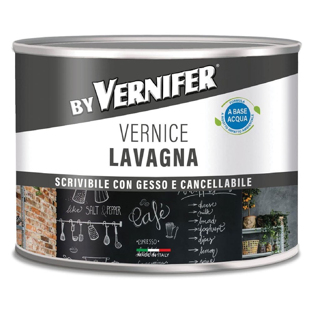 VERNICE ACRILICA BASE ACQUA LAVAGNA VERNIFER Ml. 500 - antracite (4809)