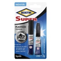 ADESIVO ISTANTANEO SUPER PLASTICHE gr. 2  attivatore da 3 ml