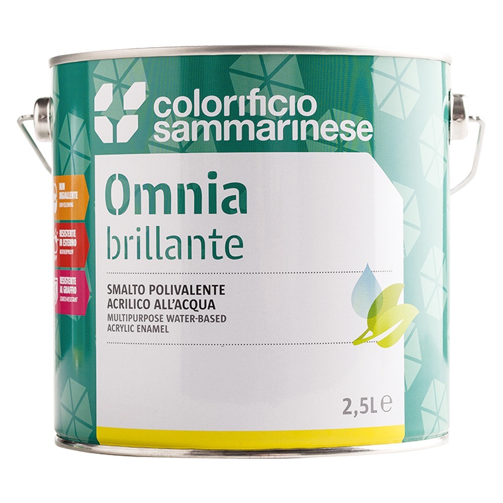 SMALTO ALLACQUA OMNIA Lt. 0750 Grigio finestra brillante