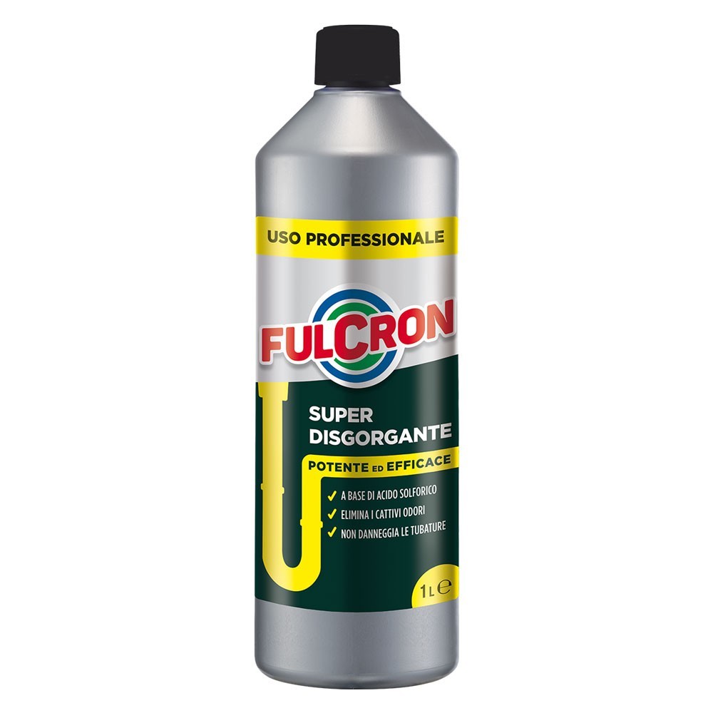 DISGORGANTE LIQUIDO PROFESSIONALE PER TUBATURE FULCRON lt 1