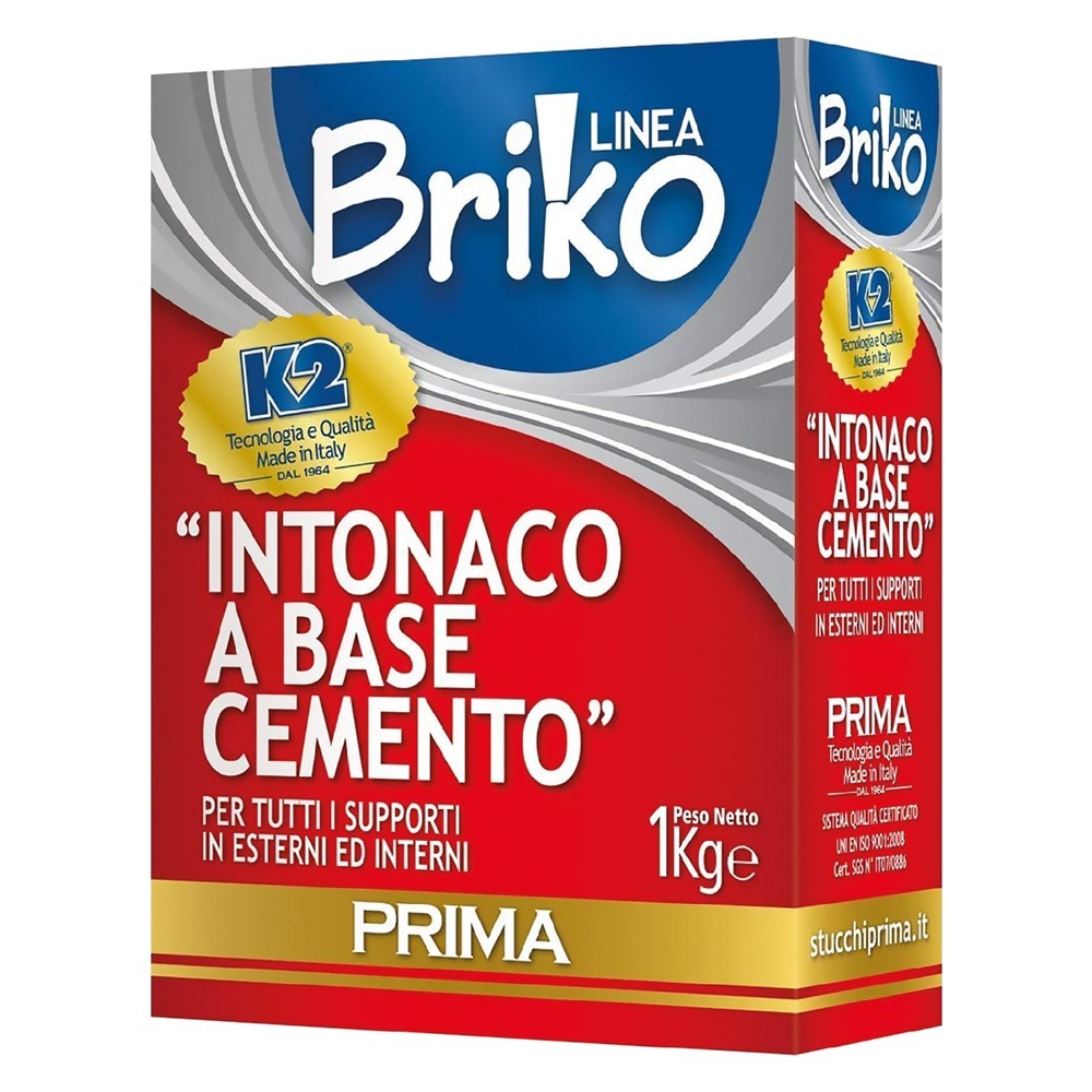 INTONACO CEMENTO BRIKO K2 Kg. 4 - in sacchetta