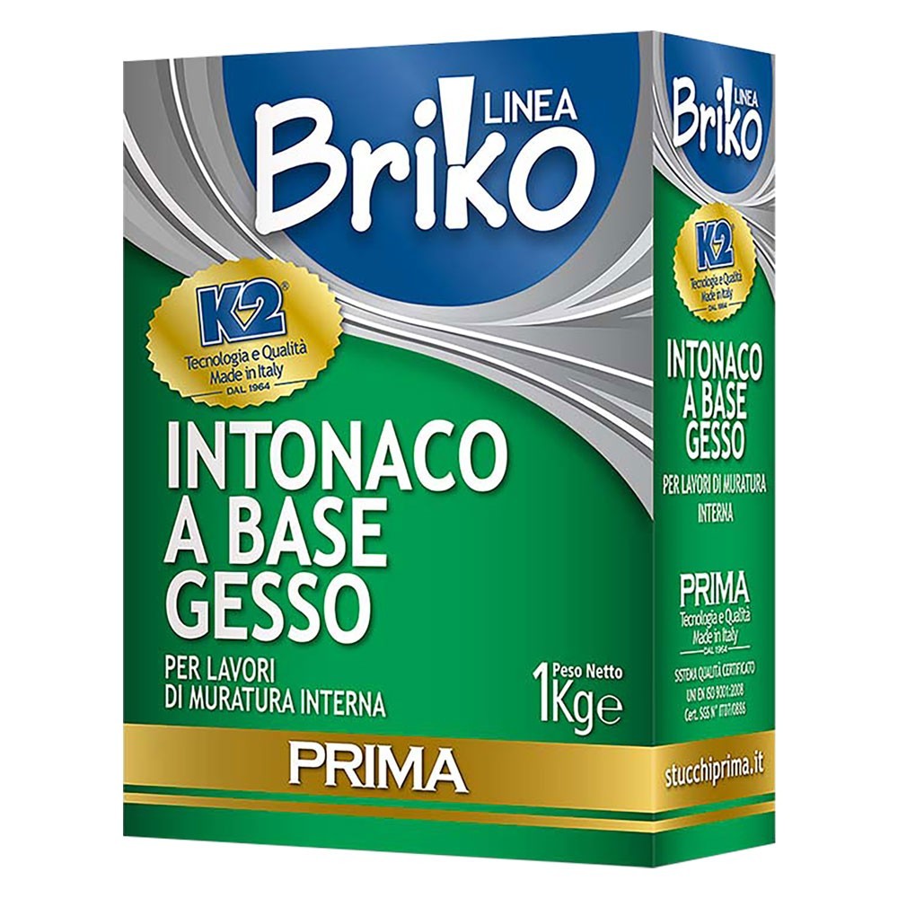 INTONACO BASE GESSO BRIKO K2 Kg. 1 - in scatola