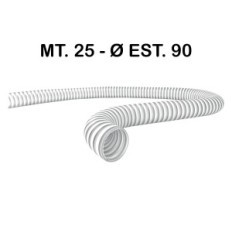 TUBO SPIRALATO ATOSSICO ø mm. 80 x mt. 20 - Ø est. 90 - seconda scelta