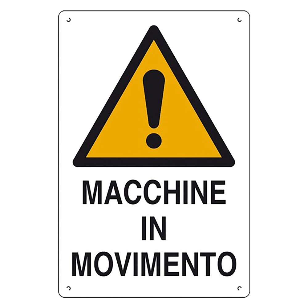 CARTELLO MACCHINE IN MOVIMENTO cm 60 x 40