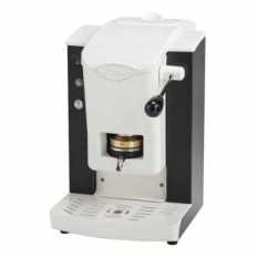 MACCHINA DA CAFFE FABER SLOT PLAST BASIC TELAIO BIANCO PLASTICHE NERO PRESSACIALDA IN OTTONE SPBIANBASOTT