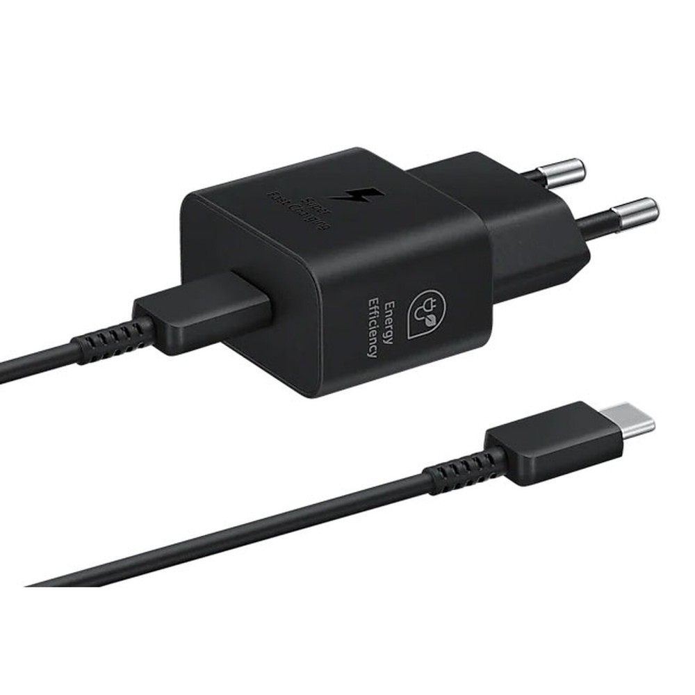 CARICABATTERIA DA RETE SAMSUNG SUPER FAST CHARGING 25W USB-C  CAVO TYPE-C EP-T2510XBEGEU BLACK