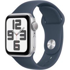 SMARTWATCH APPLE WATCH SERIES SE 2 40MM GPS ALLUMINIO SILVER CINTURINO SPORT BLUE S/M MRE13QL/A ITALIA