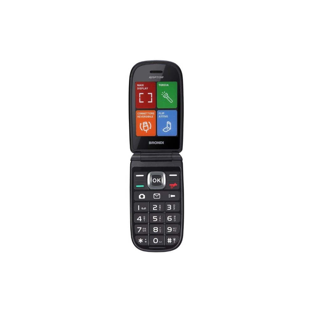 CELLULARE BRONDI RAPTOR DUOS BLACK METAL ITALIA