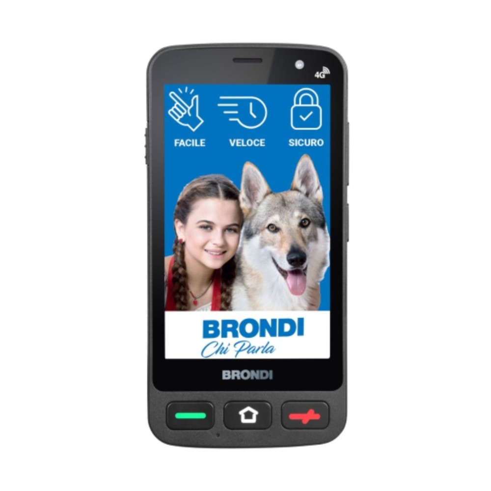 CELLULARE BRONDI AMICO SMARTPHONE POCKET BLACK ITALIA