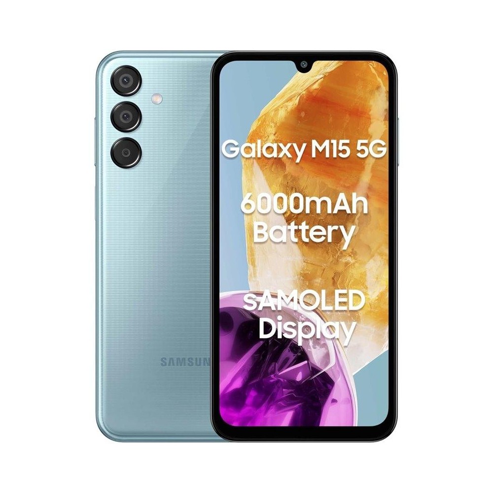 SMARTPHONE SAMSUNG M15 5G GALAXY M156 128GB DUOS LIGHT BLUE