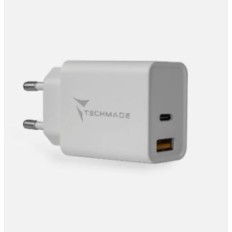 CARICABATTERIA DA RETE FAST CHARGE USB-C/USB-A 20W TECHMADE FAST CHARGE TM-P926-PQ320W