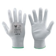 GUANTI 13 ECO-PU Tg. 10 bianco