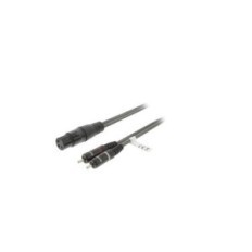 XLR Cavo Stereo XLR 3p (F) - 2x RCA Maschio 3.0 m Grigio Scuro