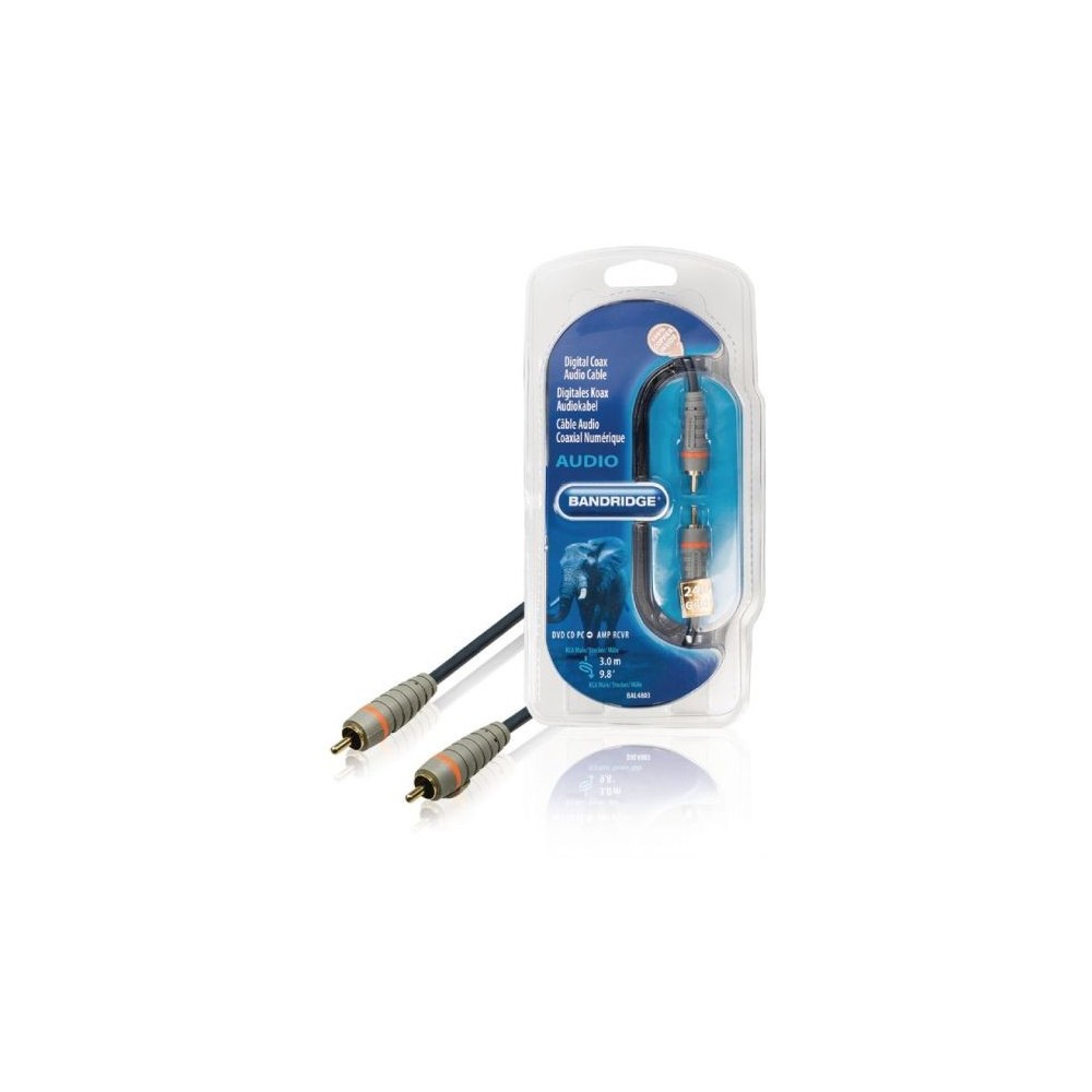 Cavo Audio Digitale RCA Maschio - RCA Maschio 3.00 m Blu