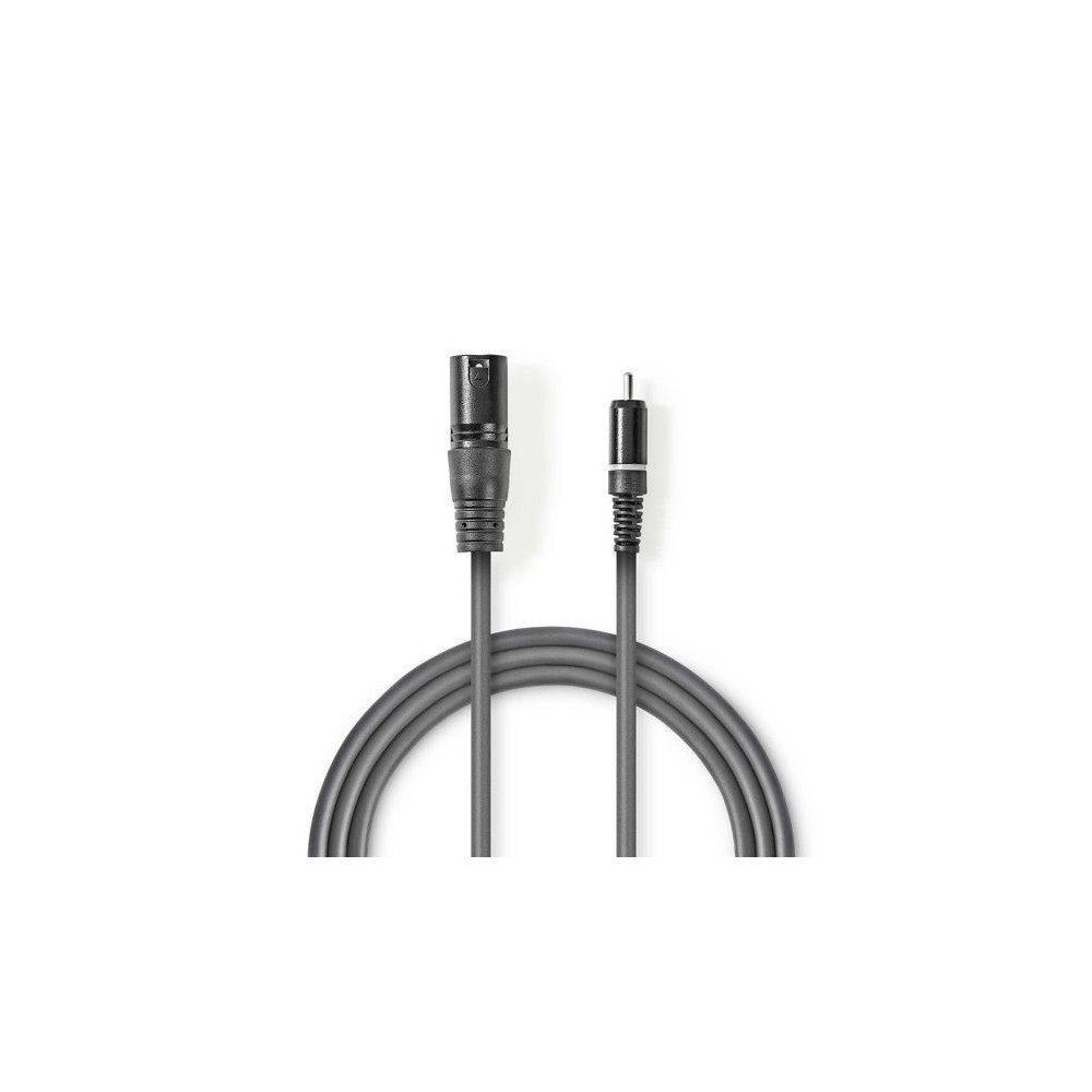 Cavo Audio XLR Maschio a 3 Pin XLR-Maschio RCA 3m