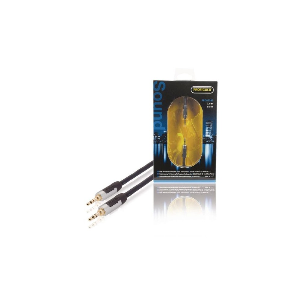 Cavo audio stereo maschio da 3.5mm 1m antracite