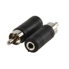 Adattatore Mono-Audio RCA Maschio - 3.5 mm Femmina Nero