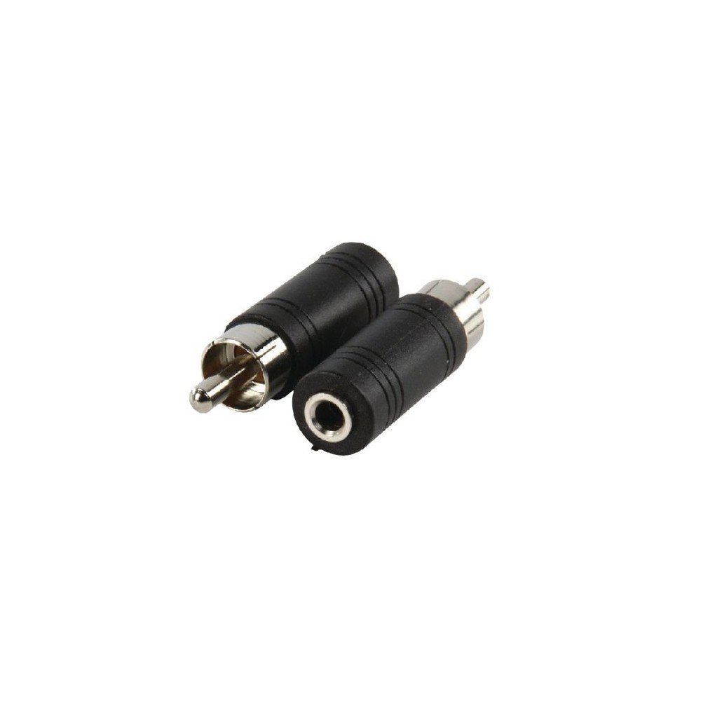 Adattatore Mono-Audio RCA Maschio - 3.5 mm Femmina Nero