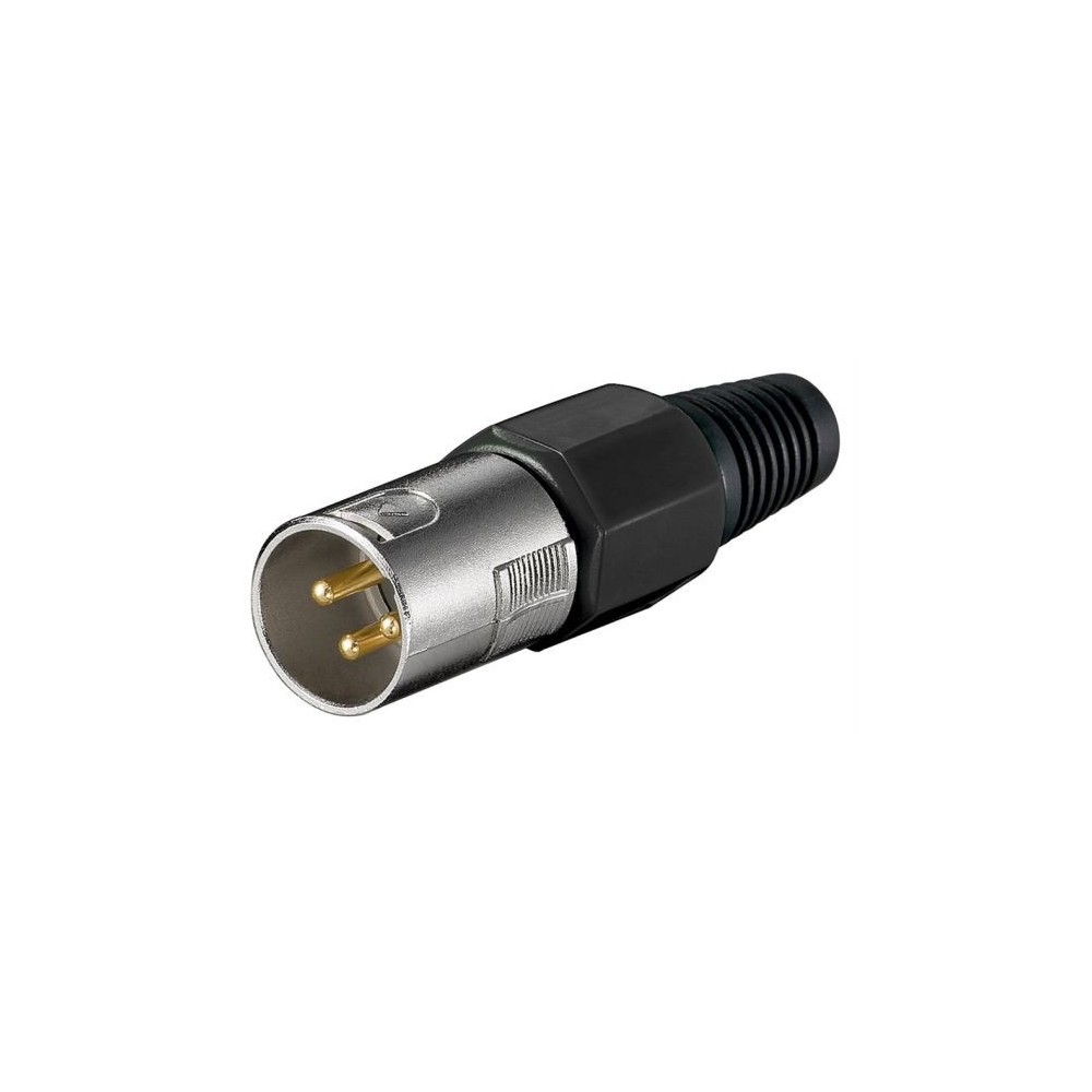 Connettore XLR 3 pin maschio Goobay