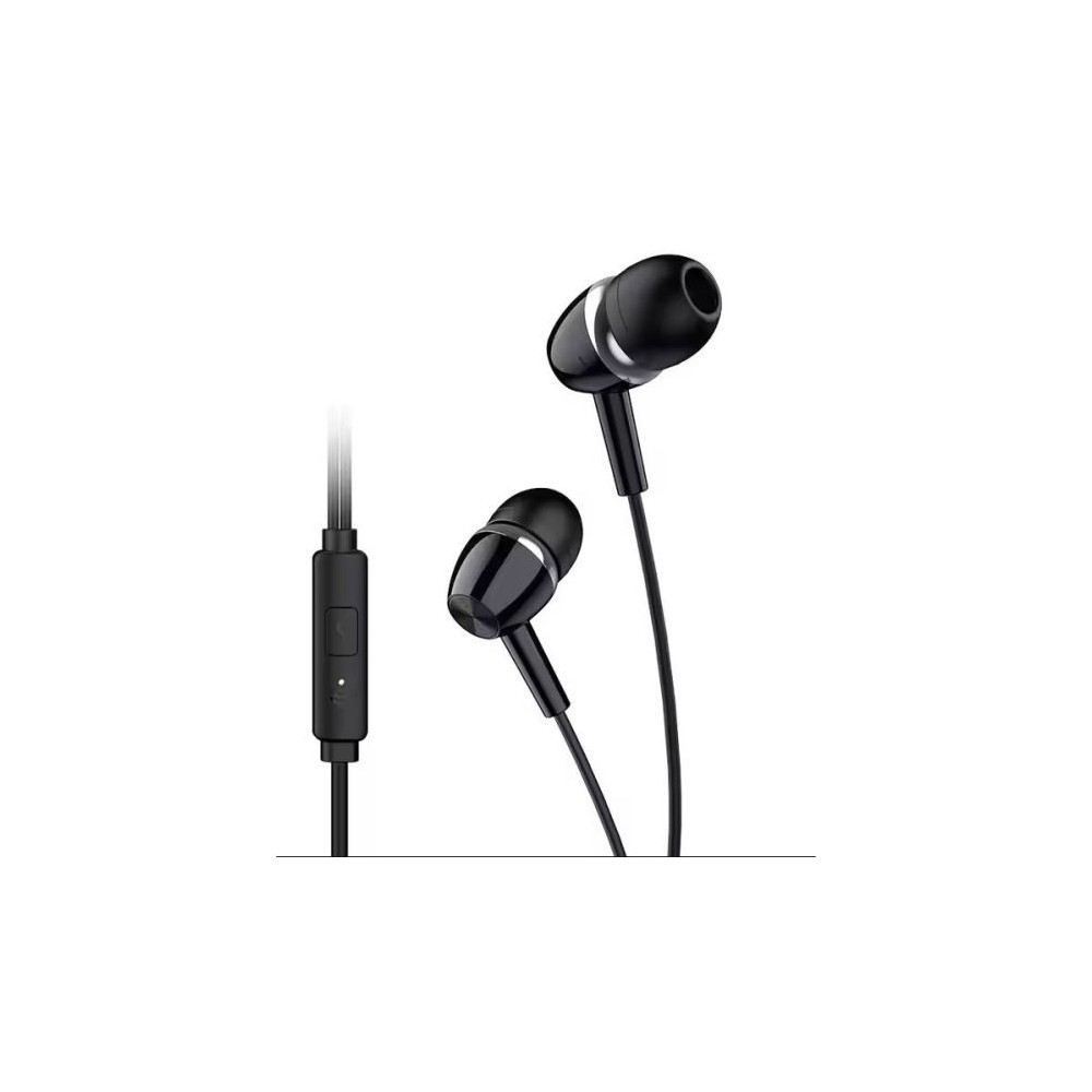 Cuffie auricolari con microfono 1.2m jack audio 3.5mm nere KSC-659