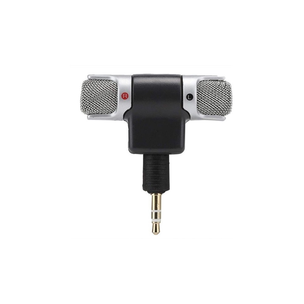 Microfono stereo snodabile 90° jack 3.5mm 3 poli per PC