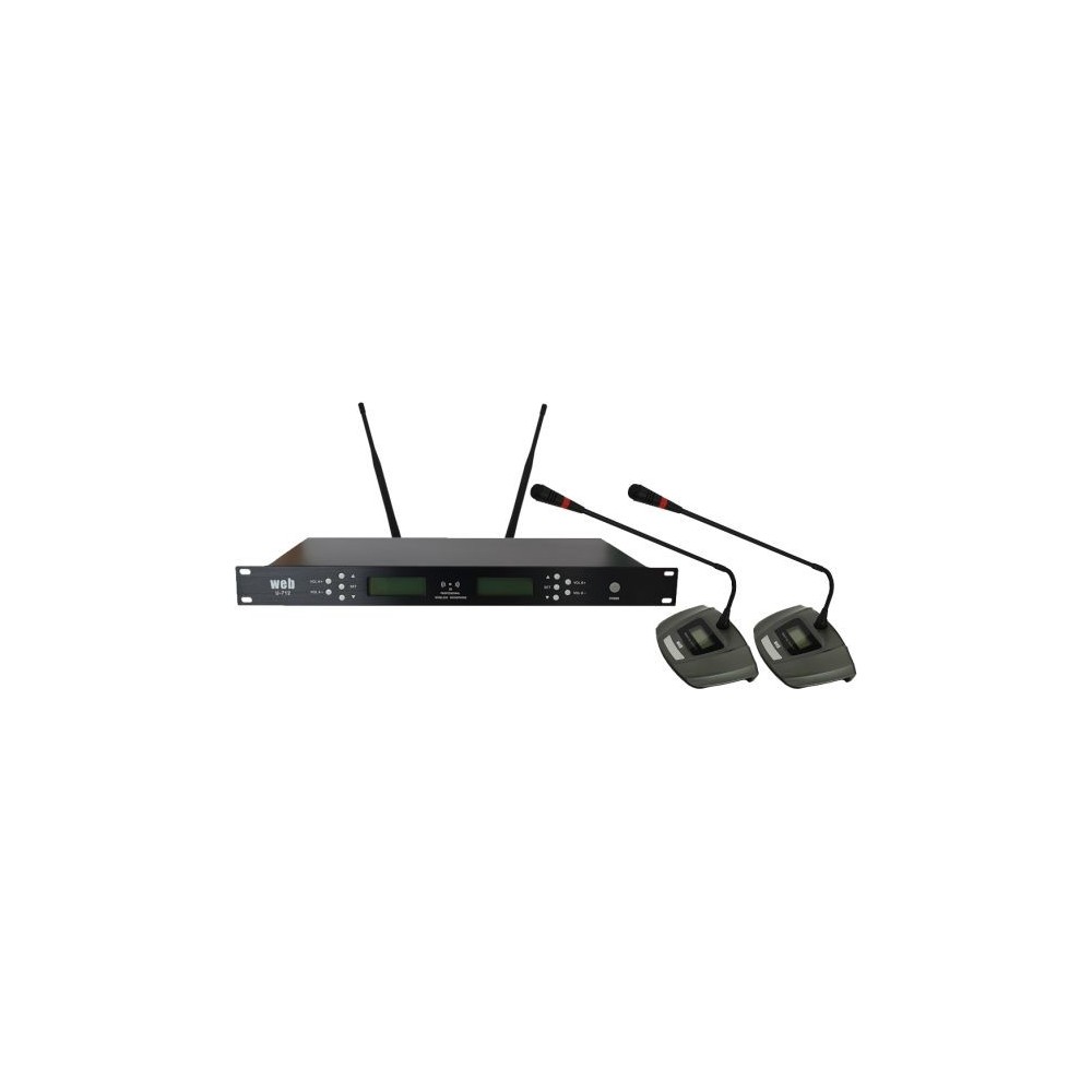 Microfono UHF wireless da tavolo U-712H kit da 2