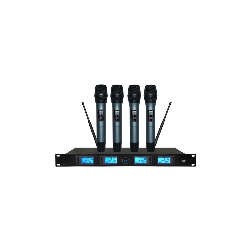 Microfono UHF Wireless 50 canali kit da 4 PU-228