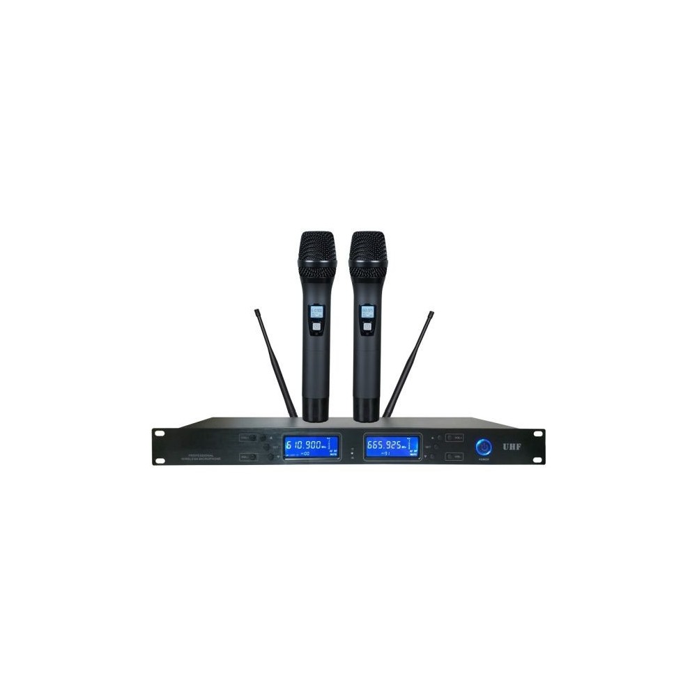 Microfono UHF Wireless 50 canali kit da 2 PU-222