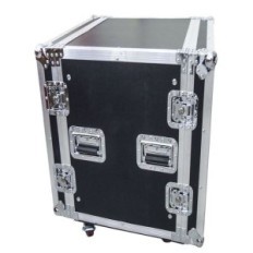 FLIGHT CASE 16U RACK 19 con ruote e doppio coperchio