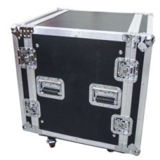 FLIGHT CASE 12U RACK 19 con ruote e doppio coperchio