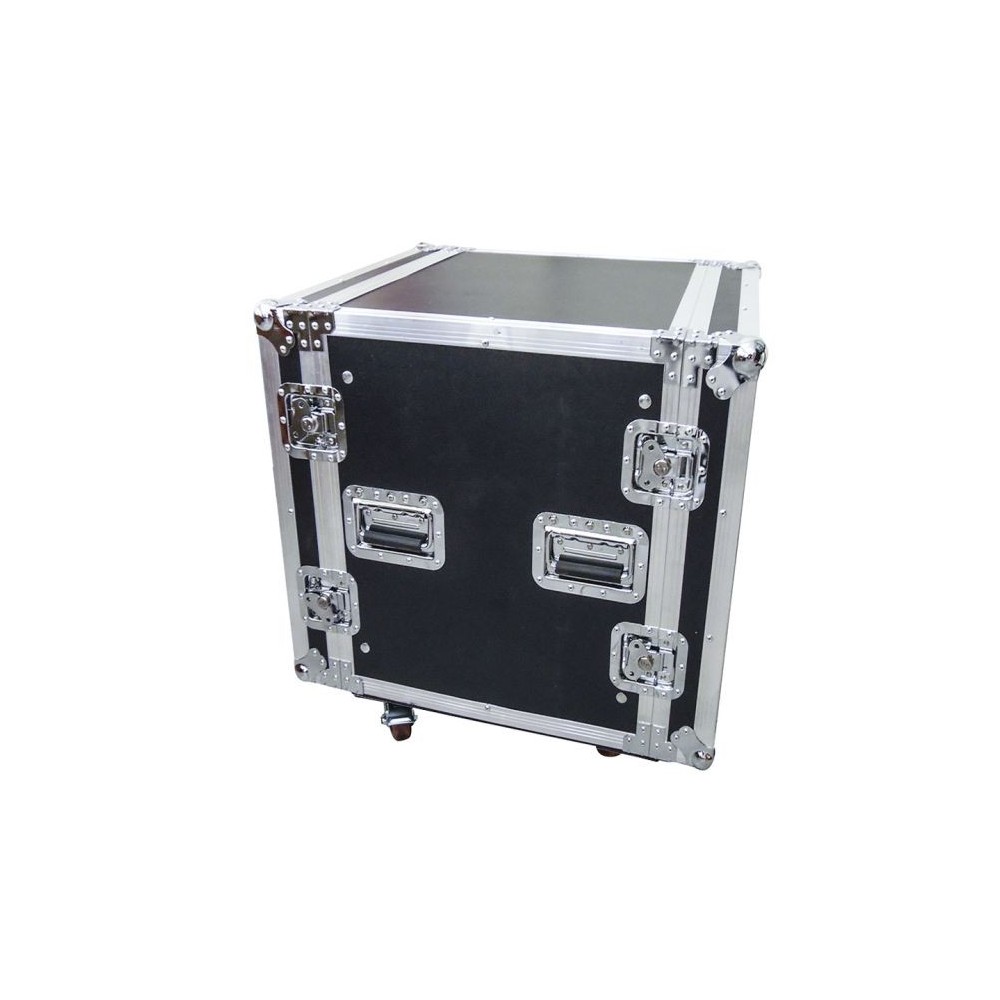 FLIGHT CASE 12U RACK 19 con ruote e doppio coperchio