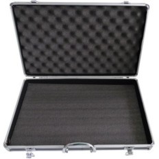 Valigia - Flight Case per microfoni nero/argento - 45x27.5x8cm