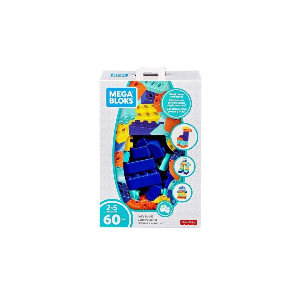 Costruzioni per Bambini Scatola da 60 Pezzi Mega Bloks FLY43 Fisher Price