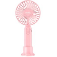 Ventilatore ricaricabile portatile con supporto da tavolo rosa KSC-1510