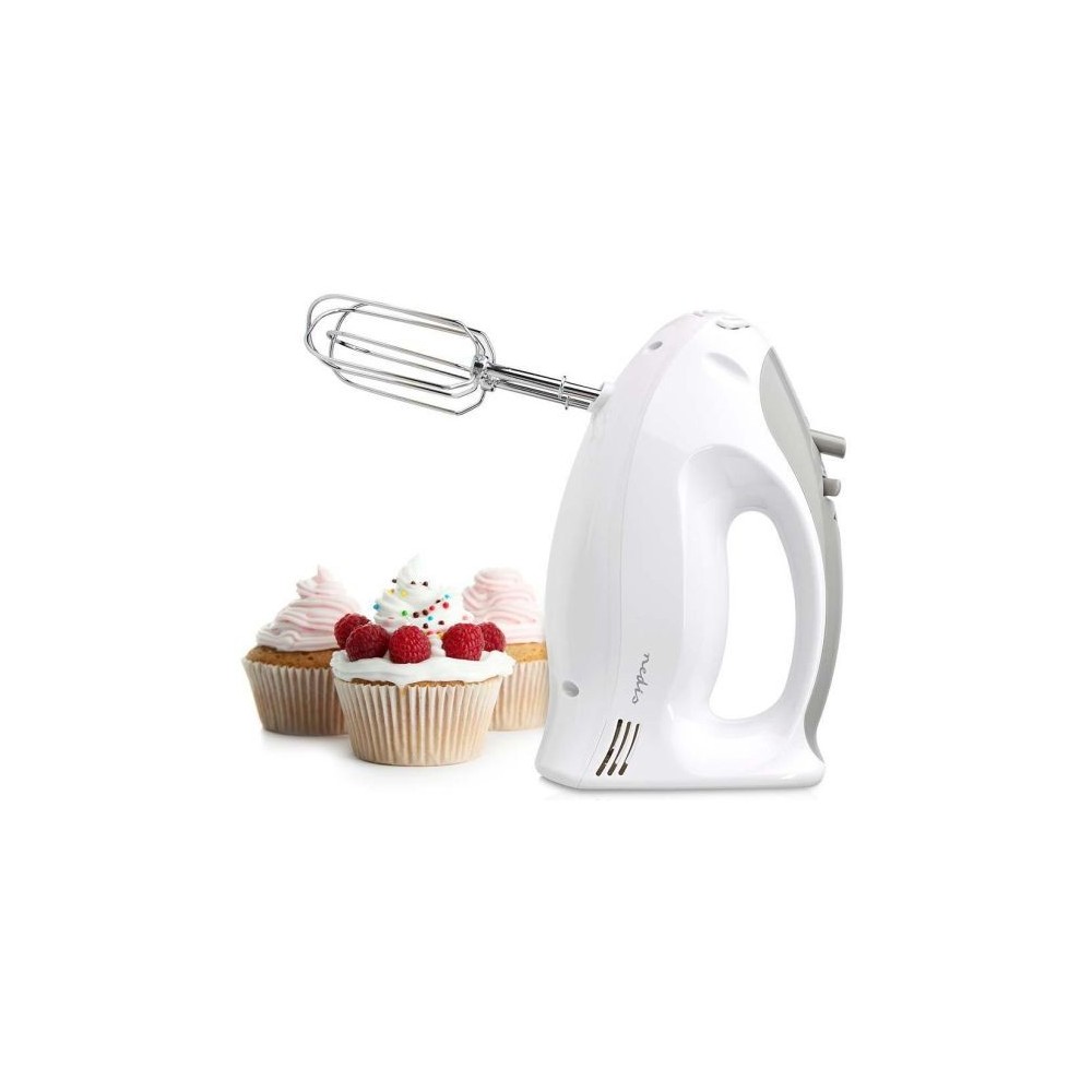 Frullatore 200W 5 velocità funzione turbo 2 Battitori/2 Dough Ganci