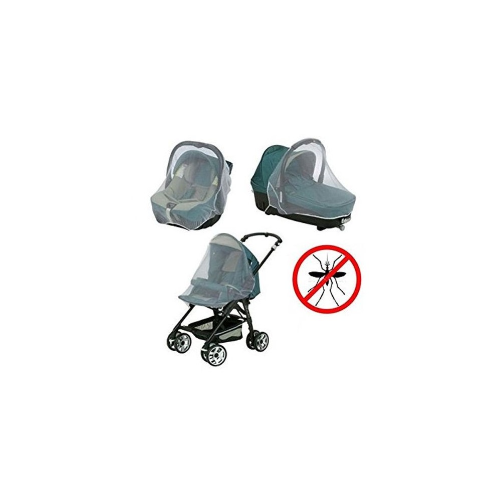 Zanzariera universale 3in1 per passeggino navicelle seggioloni auto 140x90cm