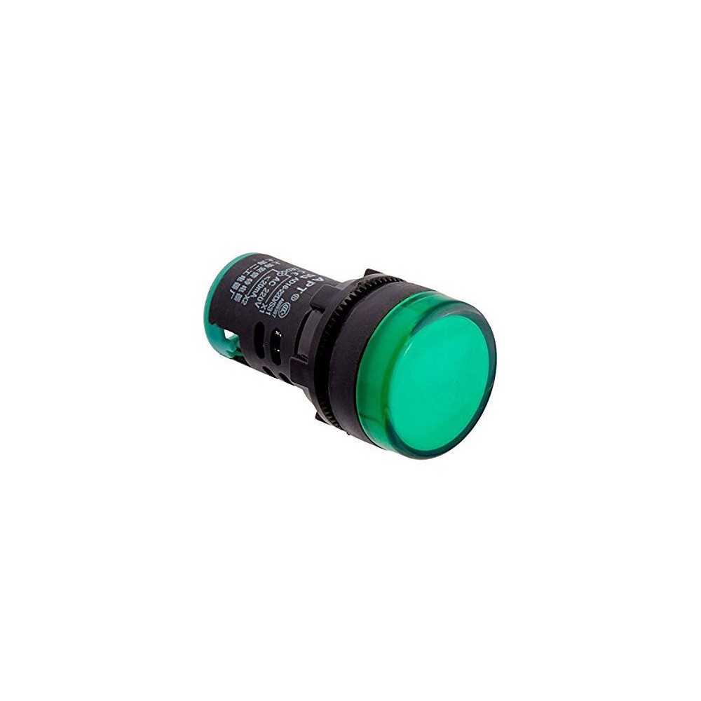 Indicatore luminoso da pannello 220V - verde