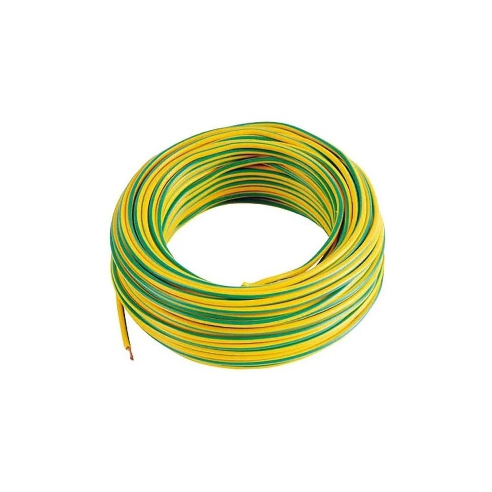 Cavo elettrico unipolare FS17 450/750V 1x4mm² matassa da 100m - giallo/verde