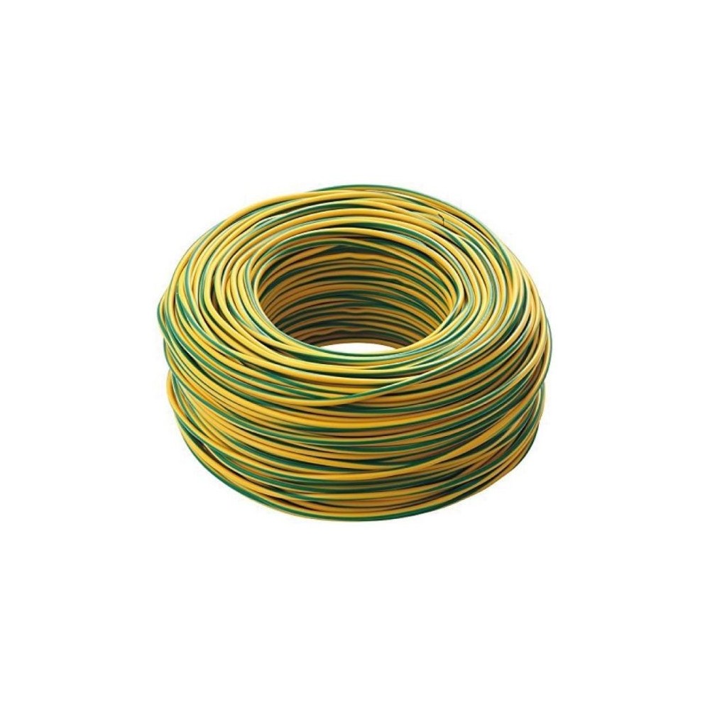 Cavo elettrico unipolare FS17 450/750V 1G1.5mm² matassa da 100m - giallo/verde