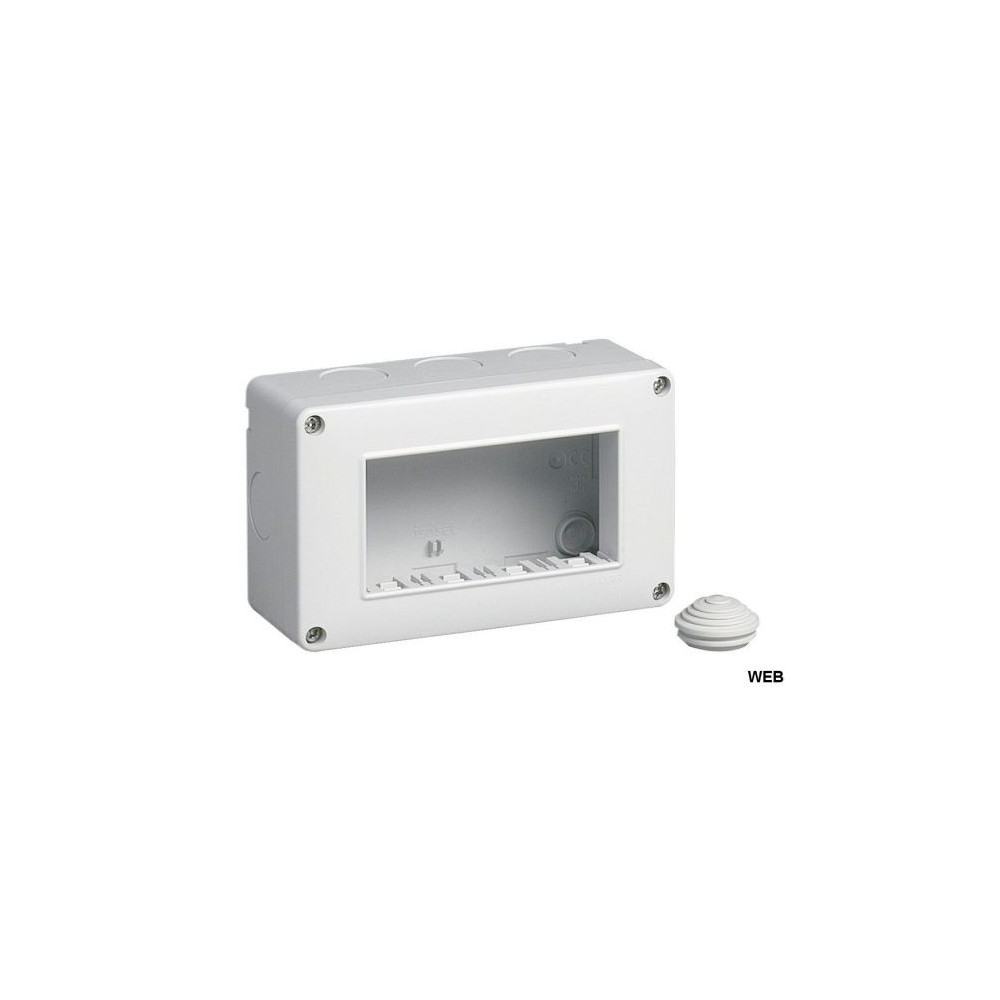 Box 4 moduli 12x8cm bianco compatibile Living International