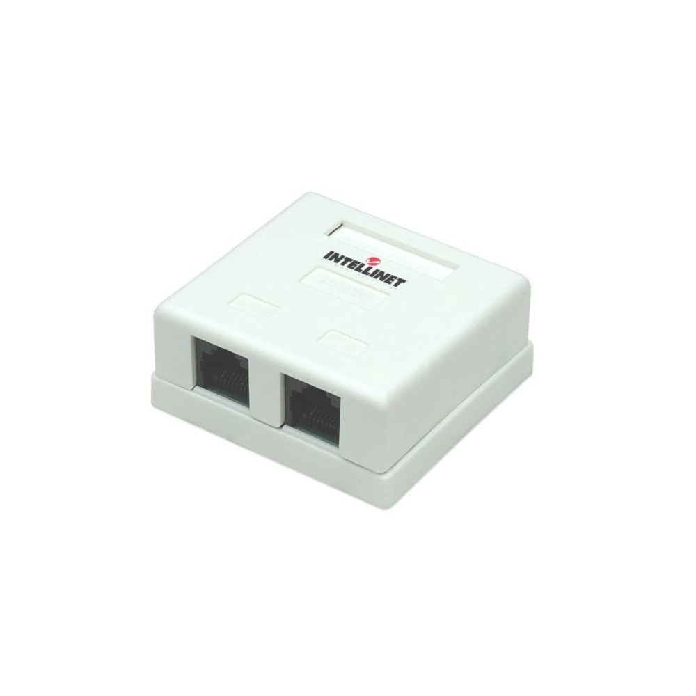 Presa a muro 2 prese RJ45 cat. 5E UTP Intellinet