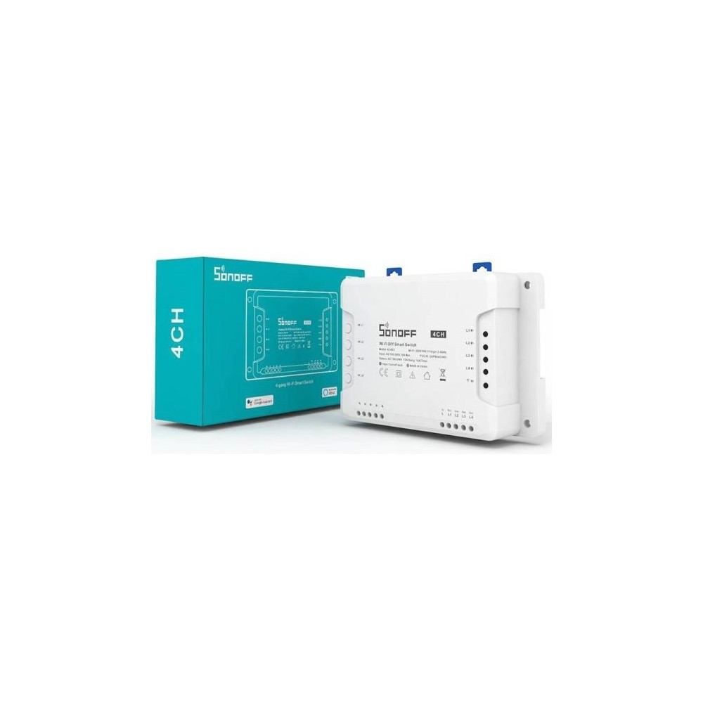 Interruttore smart wifi 4 canali con controllo RF