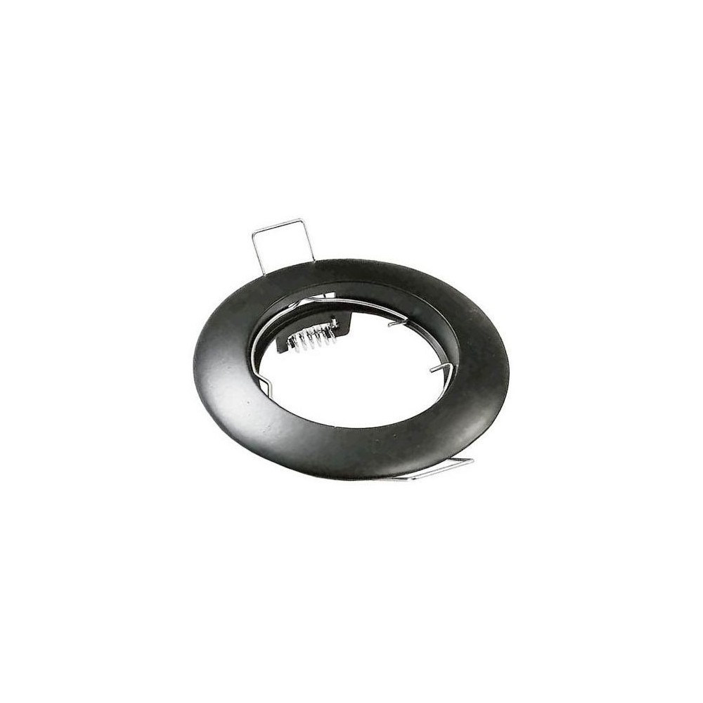 Supporto per faretto GU10 da incasso Φ80mm nero