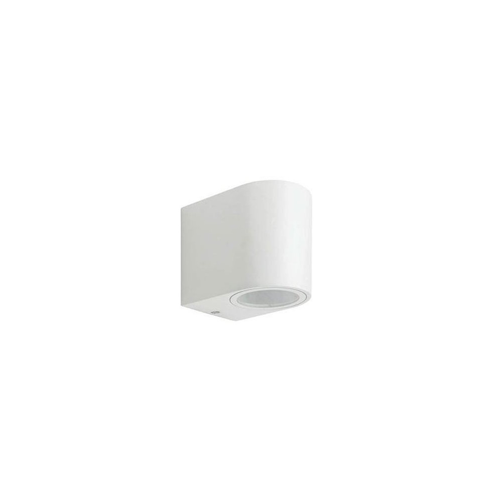 Lampada applique da esterno GU10 98x80x67mm IP44 bianco