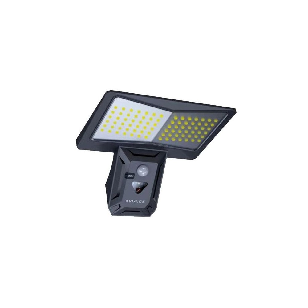 Lampada solare per esterni 4W 550Lm 6400K IP44 con sensore PIR e crepuscolare