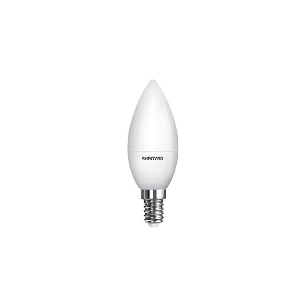 Lampada LED C37 4W attacco E14 candela - luce naturale - SERIE LUNA