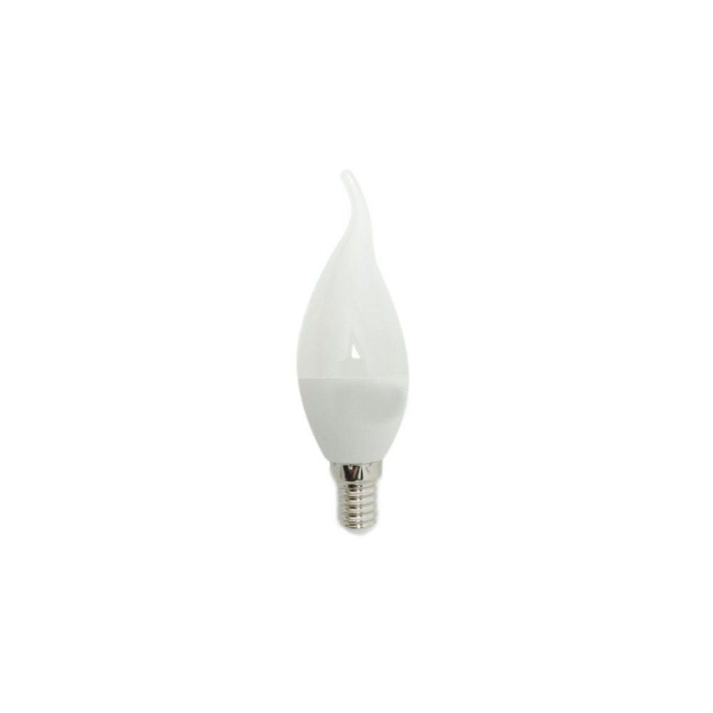 Lampada LED 6W attacco E14 candela fiamma - luce calda