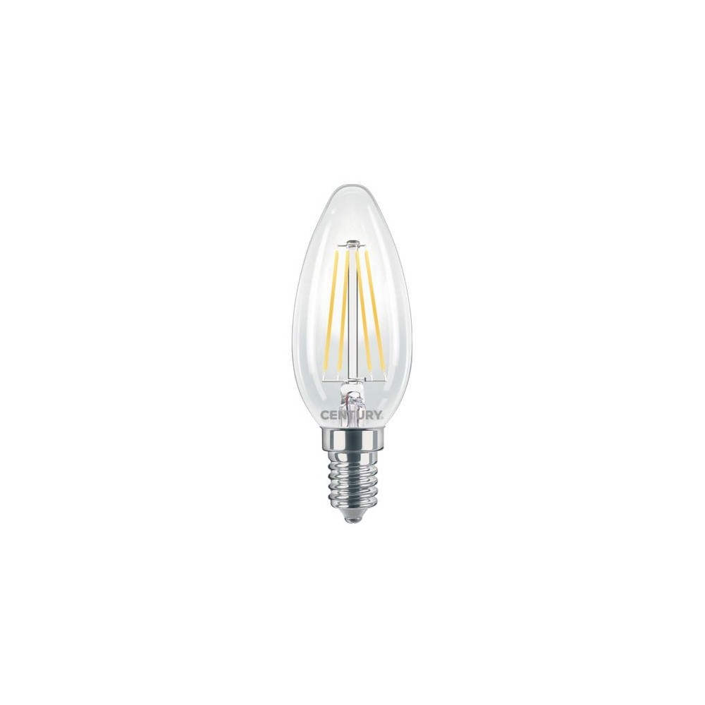 Lampadina LED Incanto candela 4W E14 luce calda 480 lumen Century