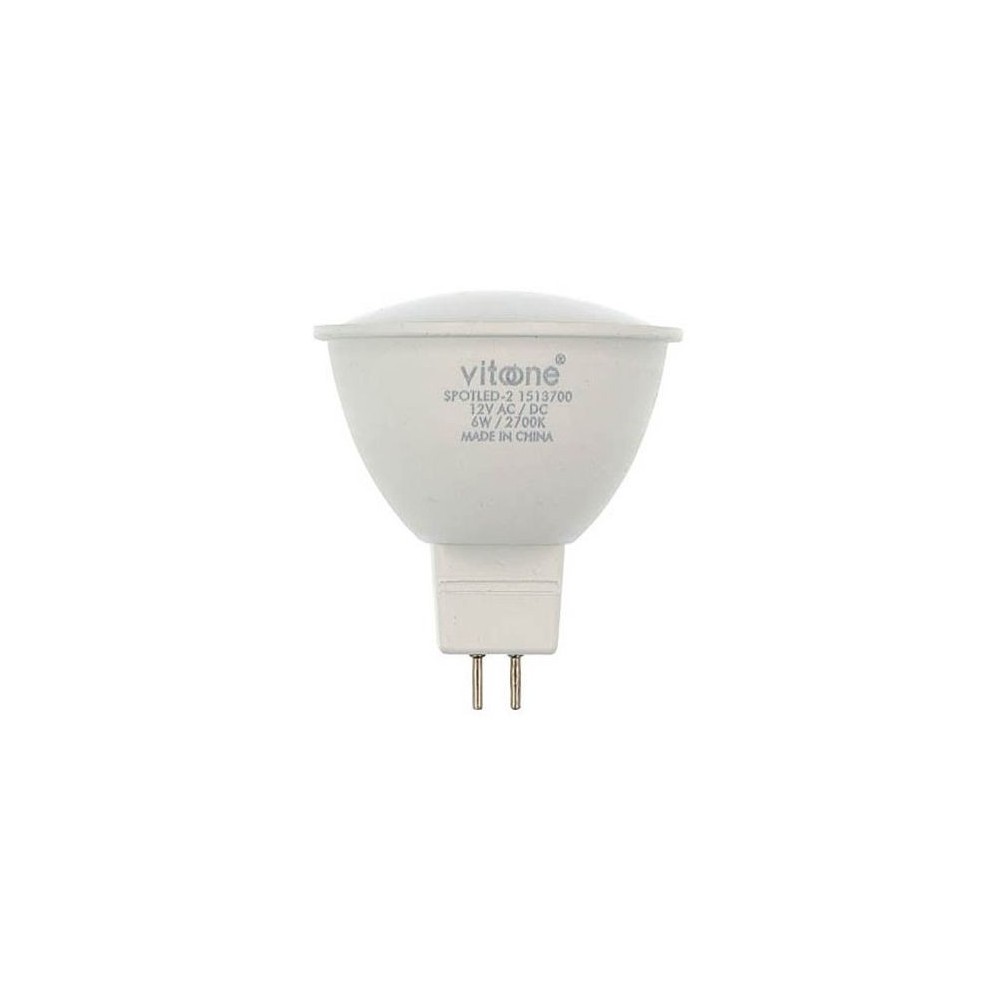 Lampadina LED GU5.3 MR16 6W 528Lm 6400K luce fredda 12VDC